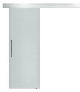 HomCom Porta Scorrevole in Vetro Temperato Satinato con Binario, 90x205cm|Aosom
