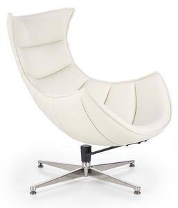 Poltrona imbottita Luxor in bianco - H 96 cm