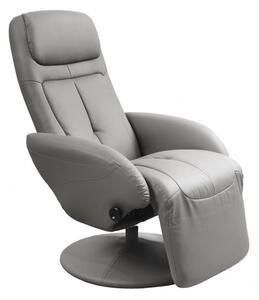 Poltrona reclinabile imbottita Optima grey - H 84-101 cm