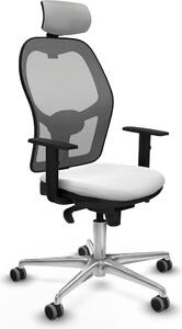 Sedia da ufficio con poggiatesta Piqueras y Crespo 1D086G2 Bianco