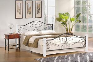 Letto Violetta in bianco/nero - 160x200 cm