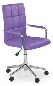 Sedia da ufficio Gonzo2 in viola - H 98-110 cm