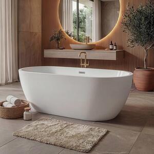 Vasca da bagno centro stanza Bahia - 170 x 73 x 58 cm - Bagno bianco
