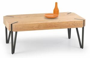 Tavolino da caffè Emily in rovere dorato - L 110 x L 60 x H 42 cm