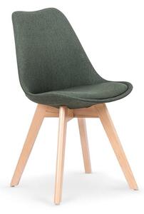 Sedia in tessuto K303 verde scuro - H 83 cm