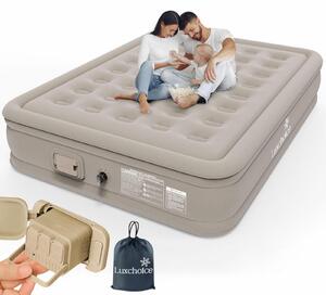 Materasso gonfiabile per 2 persone, autogonfiante, dimensioni 196x150x36 cm, capacità di carico 400 kg, con pompa USB