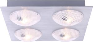 Lampada a sospensione Globo, modello Dl, alluminio, 4 luci, codice prodotto 56184-4D