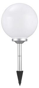 Lampada solare a forma di sfera Ola, 20 cm, con picchetto da terra in plastica, grado di protezione IP44