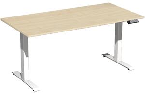 Tavolo Elevate Plus 1600x800x630-1280mm bianco/acero