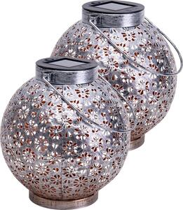 Lanterna solare da giardino set di 2 globi lampada solare luce esterna solare 5285459