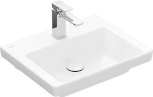Lavabo V&B Subway 3.0 50x40 cm, angolare, senza rubinetteria, in acciaio inossidabile C-plus