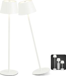 Lampada da tavolo a LED lampada a bottiglia 3in1 altezza massima 45 cm luce bianca calda (3000K) bianco set di 2