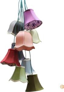 Kare Design Saloon lampada a sospensione a grappolo lampada a soffitto 9 fiamme B-goods