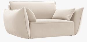 Poltrona Kaelle in velluto - L128 cm