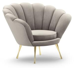 Poltrona Kingston Riviera in velluto - H76 cm