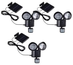 Set di 3 applique a LED solari con sensore per la tua proprietà