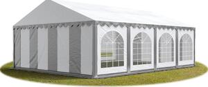Tendone per feste grigio-bianco 5x8 m Gazebo da giardino impermeabile