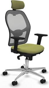 Sedia da ufficio con poggiatesta Piqueras y Crespo 2D086N2 verde