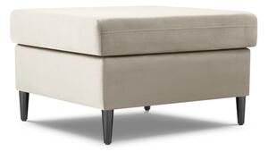 Pouf Kyoto in velluto con gambe nere