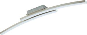 Plafoniera LED Fraioli-C curva in nichel opaco