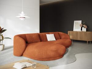 Divano angolare 4 posti Camden in ciniglia - L289 cm