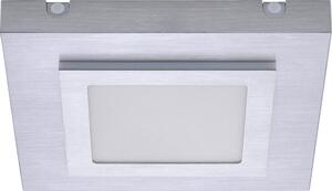 Plafoniera LED, alluminio, argento, bianco caldo, L 30 cm