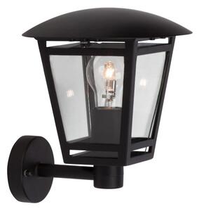 BRILLANTE applique da esterno Riley | luce da esterno | metallo/vetro | nero | IP44 | 1x E27 max. 40 W