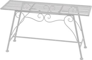 Panca da giardino Garden Pleasure Lorin 950383 in metallo bianco 83,0 cm