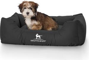 Cuccia per cani Knuffelwuff Finlay in tessuto di nylon M-L 85 x 63 cm Nero