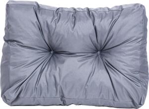 Cuscino laterale TexDeko Garden 60x40x20/10 cm, trapuntato, idrorepellente, resistente ai raggi UV, grigio