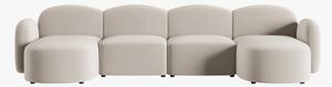 Divano 6 posti Blair in velluto - L354 cm