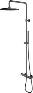Omnires Y1244SUGR Set doccia con miscelatore termostatico, grafite