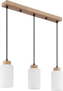 Lampada a sospensione GLOBO, modello LBH, dimensioni 60x10x120 cm, colore marrone