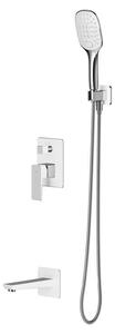 Omnires PARMA SYSPM16ACRB Set doccia da incasso, cromato-bianco