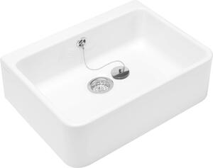 Villeroy & Boch Omniapro lavello con troppopieno 60x50cmx20cm bianco alpin con CeramikPlusbeschichtu