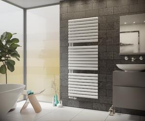 Scaldasalviette aperto su un lato Radiatore da bagno profilo ovale XIMAX Fortuna-Open Bianco Altezza 1512 mm, larghezza 500 mm 744 Watt