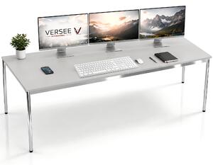 Scrivania / tavolo da conferenza VERSEE VST1 180x80 cm grigio chiaro - regolabile in altezza, stabile