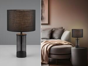 Lampada da tavolo GRAZIA paralume in tessuto nero