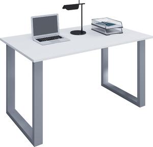 Scrivania, 160 x 80 cm, scrivania per computer con struttura in metallo, scrivania da ufficio per casa e studio - Lona U