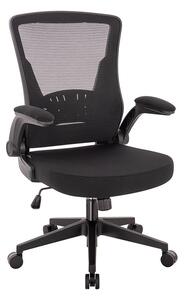 HOME DELUXE - Sedia da scrivania ZELA - Colore: nero - con rivestimento in rete e braccioli, regolabile in altezza, imbottitura morbida I Sedia da ufficio Sedia direzionale Sedia girevole Sedia per computer Sedia girevole