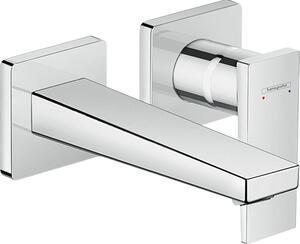 Hansgrohe Mitigeur monocommande de lavabo encastré Metropol, béqu'ille, saillie 165 mm, montage mural, 32525000, 32525000
