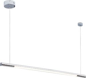 Lampadario a LED ORGANIC cromato 16 W, bianco caldo, 1360 lm, metallo, dimensioni: 140 x 100 x 2 cm, IP20, Maxlight