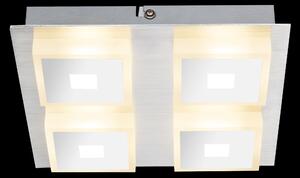 Lampada da soffitto a LED, acrilico, alluminio, argento, L 20 cm