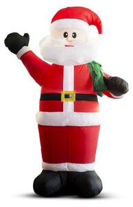 Babbo Natale gonfiabile - 180 cm - Grado di protezione IP44 - 2 luci LED - Alimentazione a rete