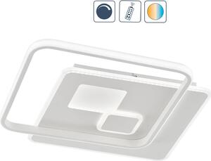 Plafoniera LED bianca, dimmerabile, telecomando CCT, L 48 cm
