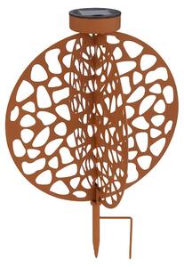 Lampada solare a LED, resistente alla ruggine, con picchetto da terra, altezza 30 cm