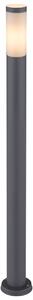 Globo Lighting luce da esterno in acciaio inox antracite, 1x E27