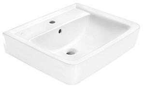 Lavabo Geberit Renova Plan, 60x48cm con rubinetto, vasca, bianco