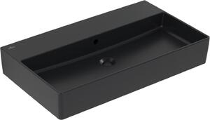 V&B Memento 2.0 lavabo 80x47cm, chiuso, con sfioratore, P nero C-plus