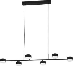 Eglo 900352 CLAVELLINA LED 6 vie a sospensione 6x7W 1200x400mm nero bianco caldo dimmerabile